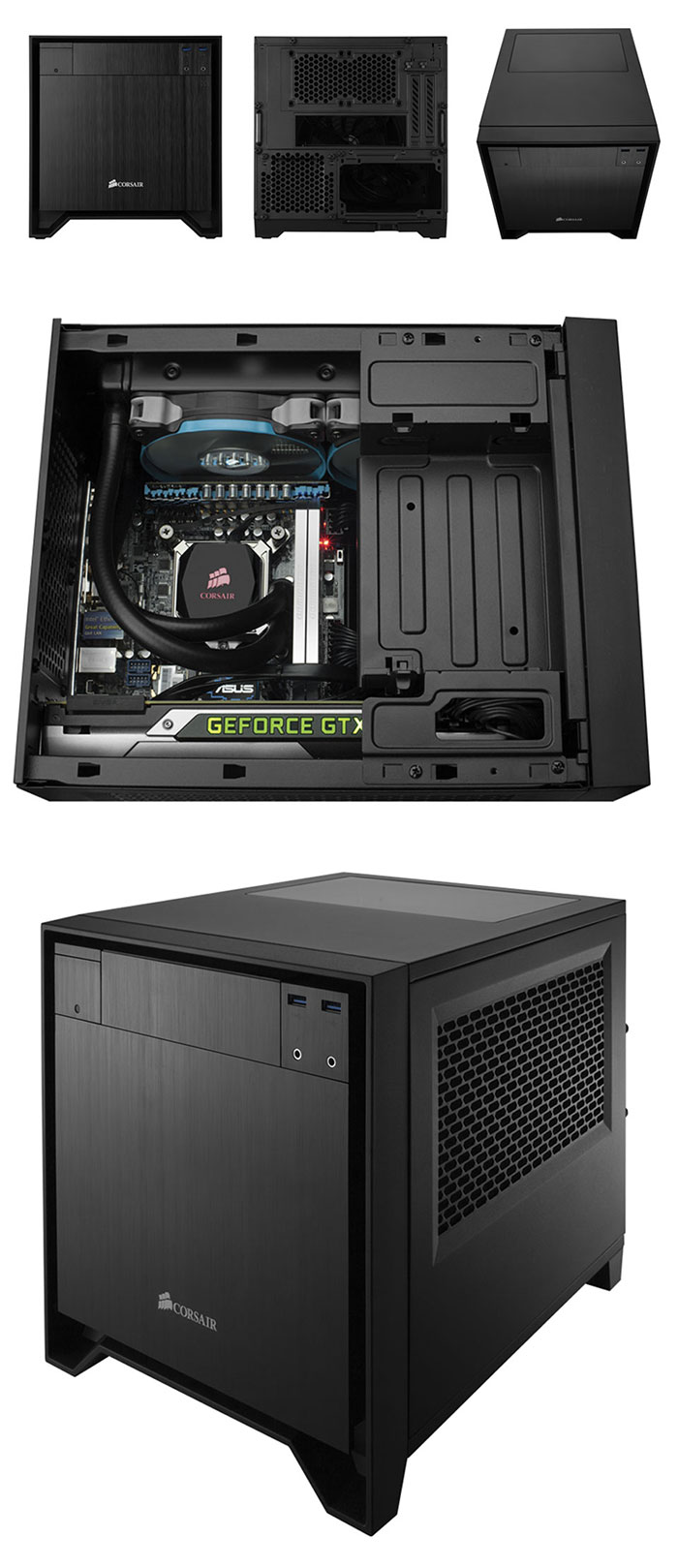 Buy Corsair Obsidian 250D Mini ITX Case [CC9011047WW] PC Case Gear