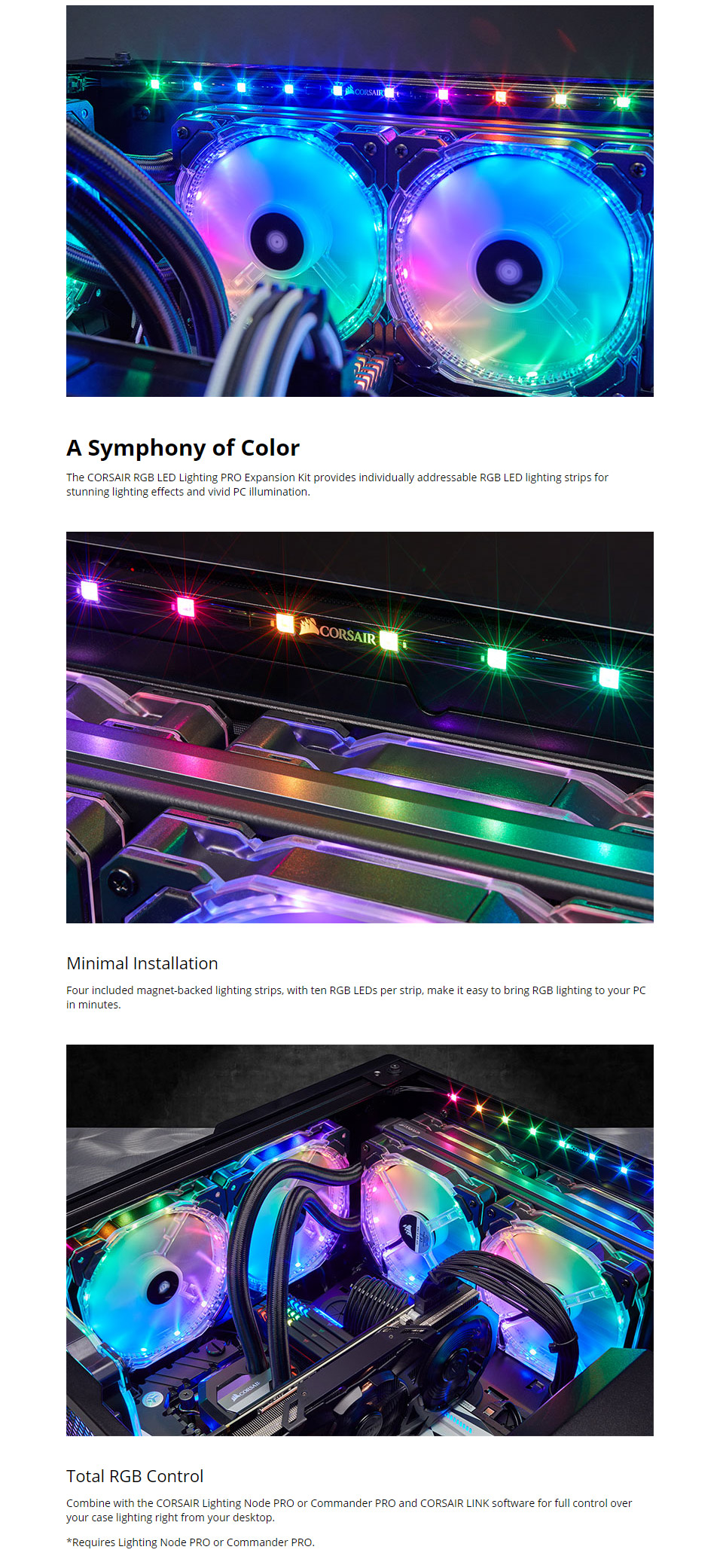 Buy Corsair RGB LED Lighting PRO Expansion Kit [CL8930002] PC Case