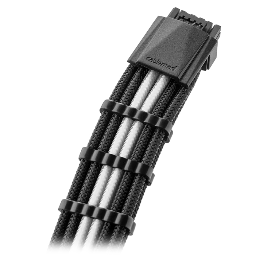 Buy CableMod PRO ModMesh RTSeries 12VHPWR Cable Kit Black White [CMPRTS16P4KITNKKWR] PC