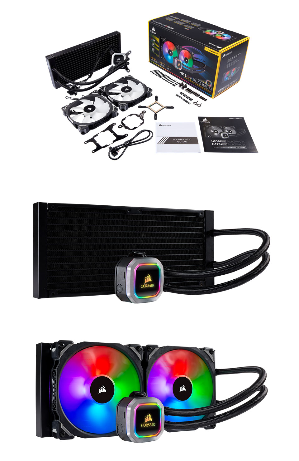 Buy Corsair Hydro Series H115i RGB Platinum 280mm Liquid CPU Cooler [CW