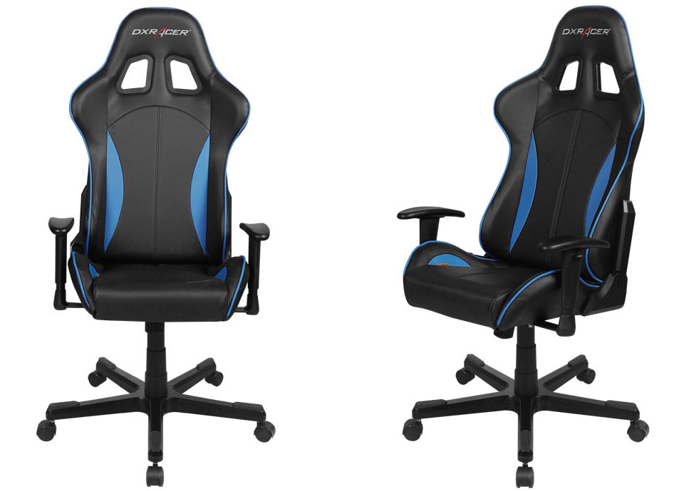 Buy DXRacer FE57 Series PC Office/Gaming Chair Black & Blue [zzzDXR