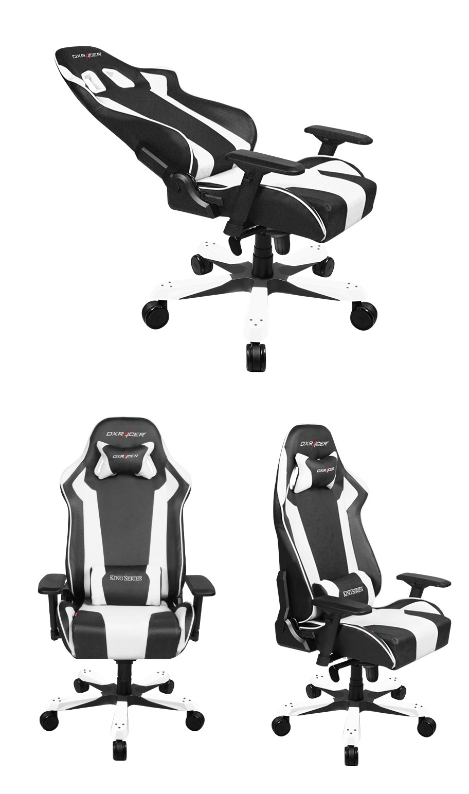 Buy DXRacer KF06 Series PC Office/Gaming Chair Black & White [zzzDXR
