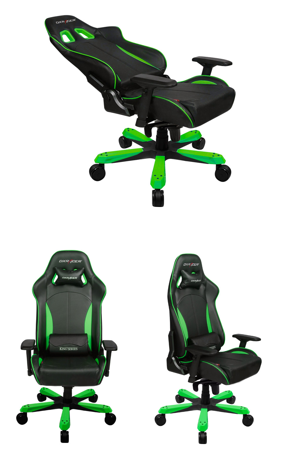 Buy DXRacer KF57 Series PC Office/Gaming Chair Black & Green [zzzDXR