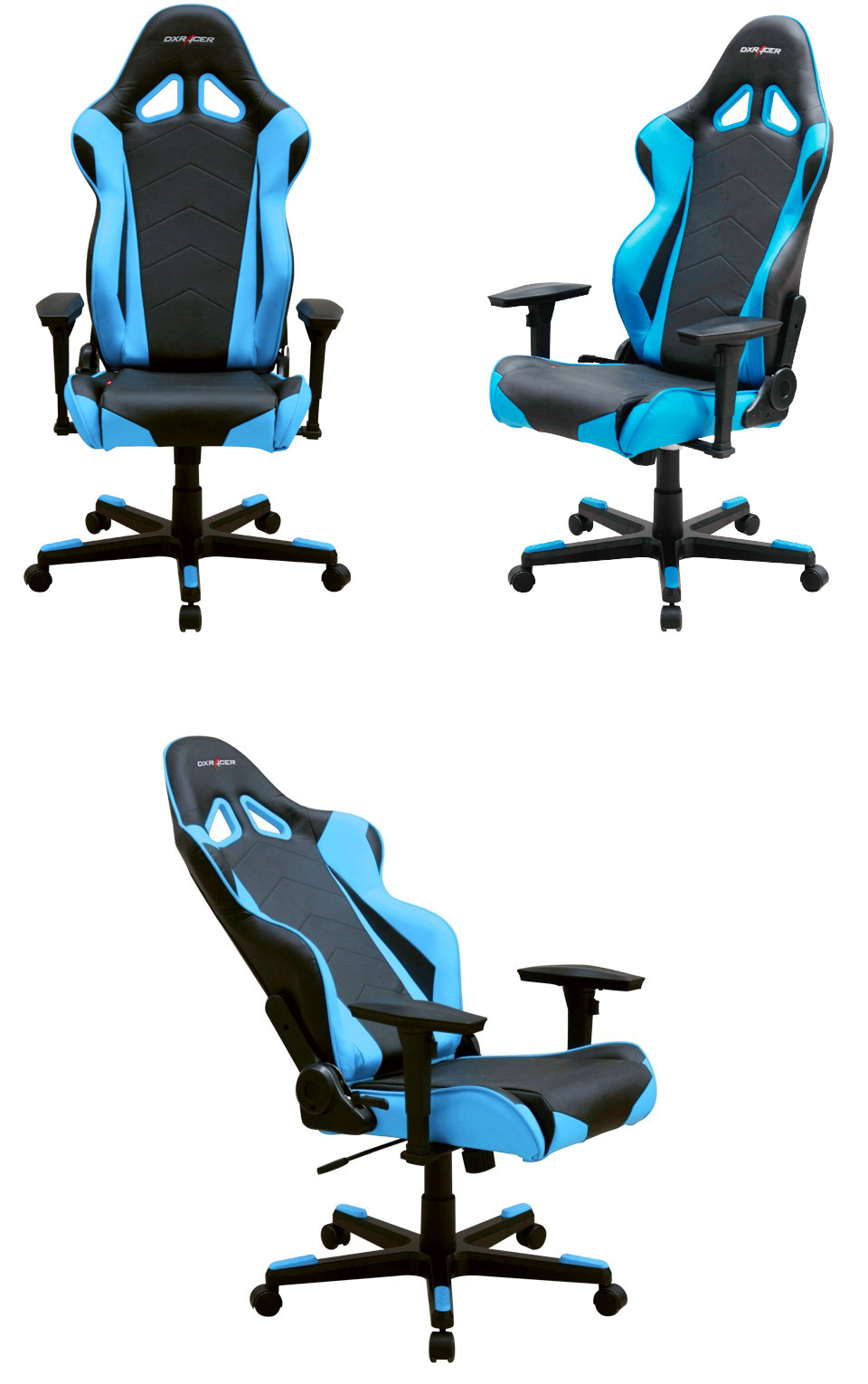Buy DXRacer R Series PC Office/Gaming Chair Black & Blue [DXRRF0BL