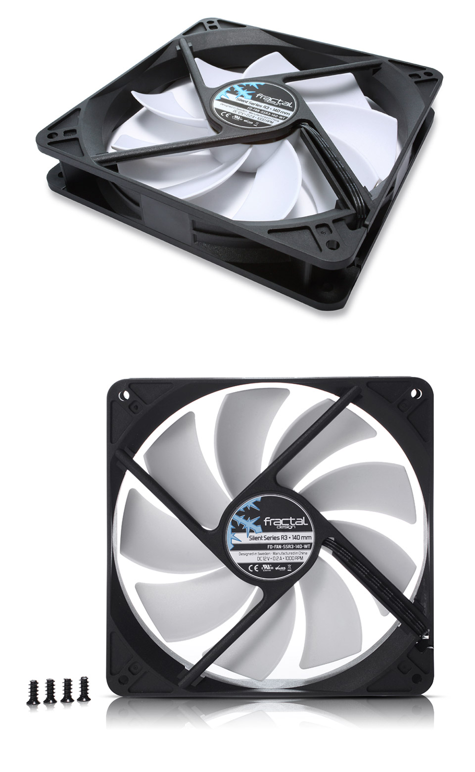 Buy Fractal Design Silent R3 140mm Fan [FDFANSSR3140WT] PC Case