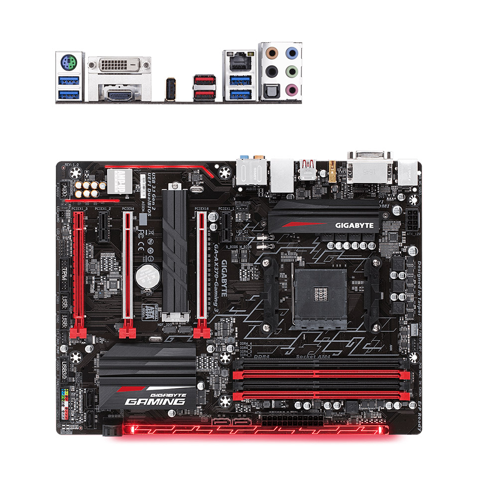 Buy Gigabyte AX370 Gaming 3 Motherboard [GAAX370GAMING3] PC Case
