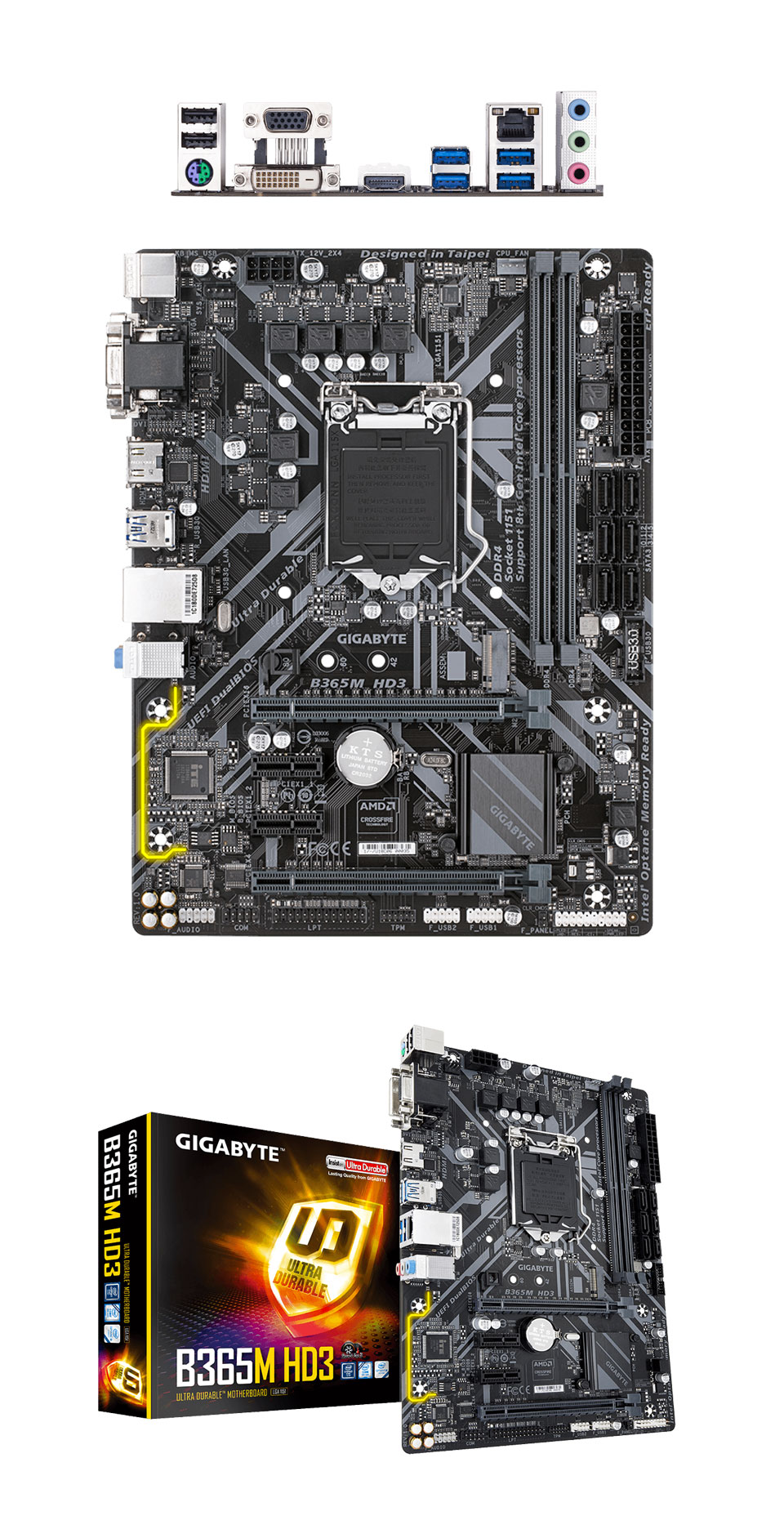 Buy Gigabyte B365MHD3 Motherboard [B365MHD3] PC Case Gear Australia