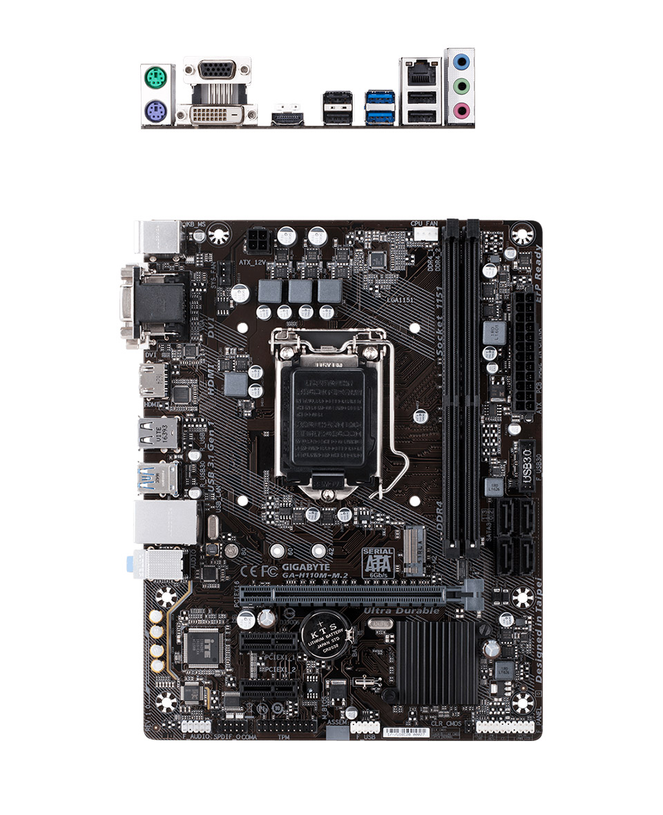Buy Gigabyte H110M M.2 Motherboard [GAH110MM.2] PC Case Gear Australia