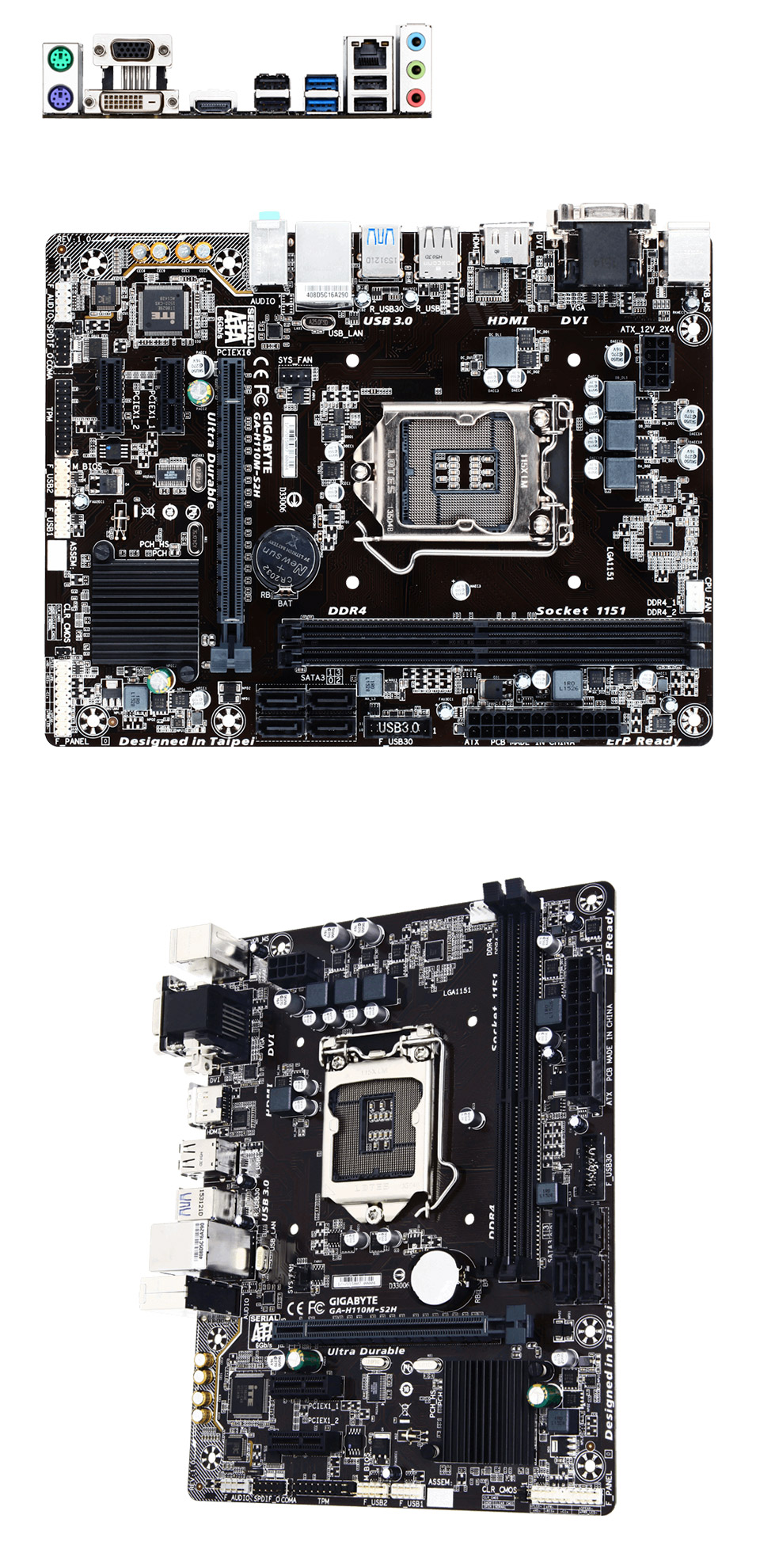Buy Gigabyte H110MS2H Motherboard [GAH110MS2H] PC Case Gear Australia