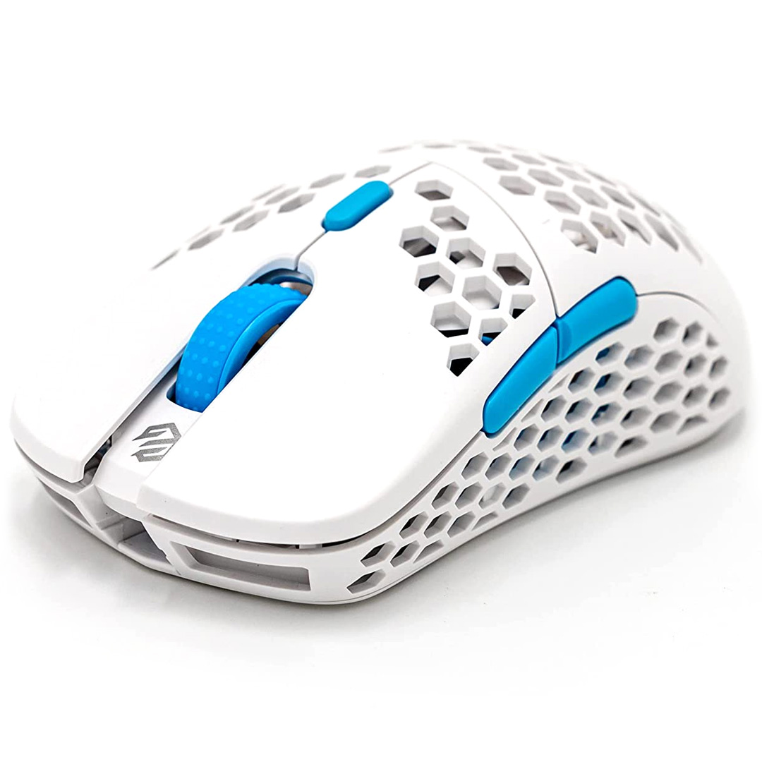 Buy GWolves Hati S Wireless ACE Gaming Mouse Matte White/Blue [HTS3370WWB] PC Case Gear