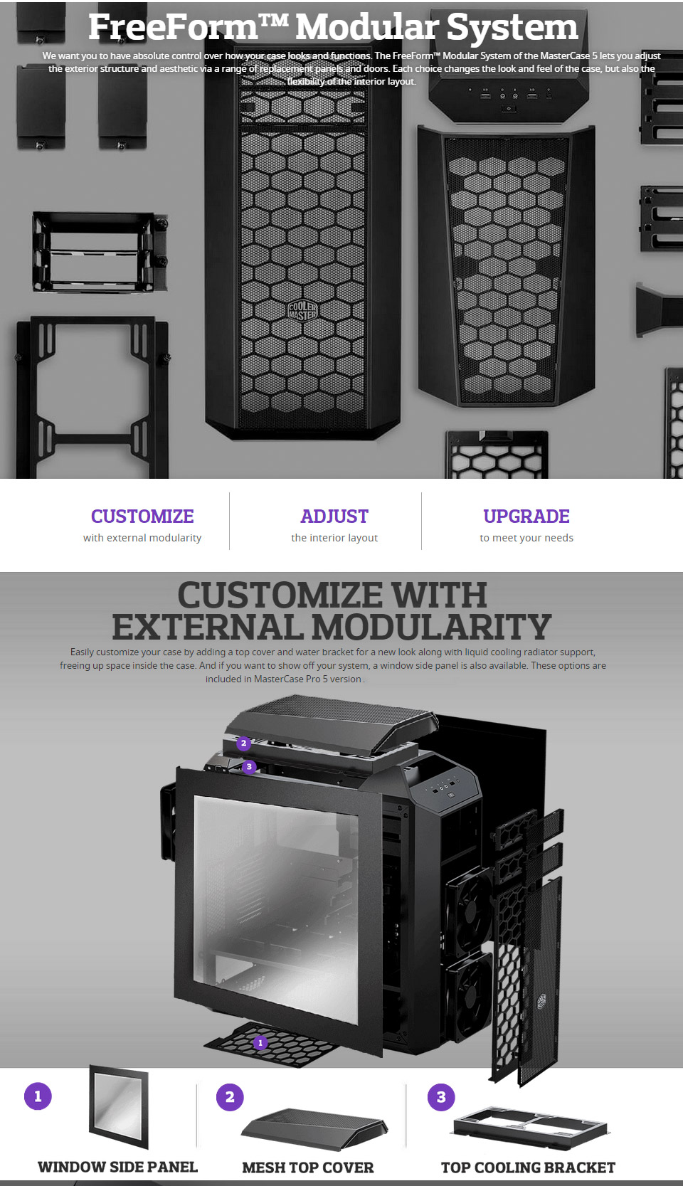 Buy Cooler Master MasterCase Pro 5 Modular Mid Tower Case [MCY005P
