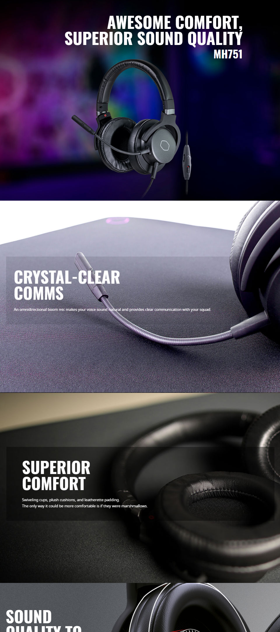 Buy Cooler Master MH751 Gaming Headset [MH-751] | PC Case Gear Australia