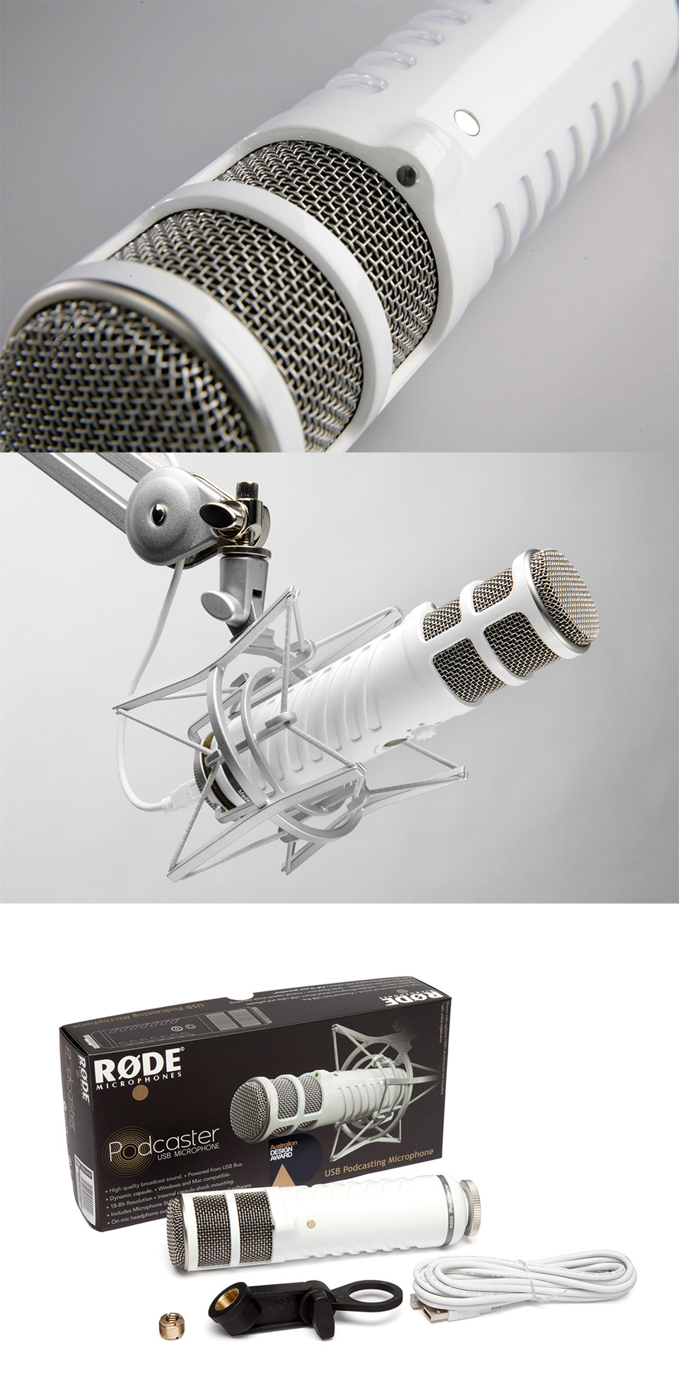 Buy RODE Podcaster MKII USB Broadcast Quality Microphone [RODEPODCASTERMKII] PC Case Gear