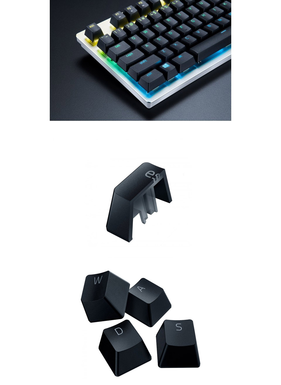 Buy Razer PBT Keycap Upgrade Set Classic Black [RC2101490100] PC Case Gear Australia