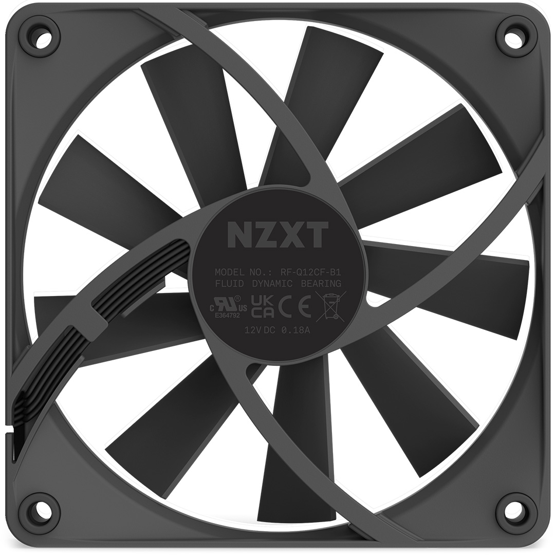 Buy NZXT F120Q Quiet Airflow Fan 120mm PWM Black [RFQ12SFB1] PC