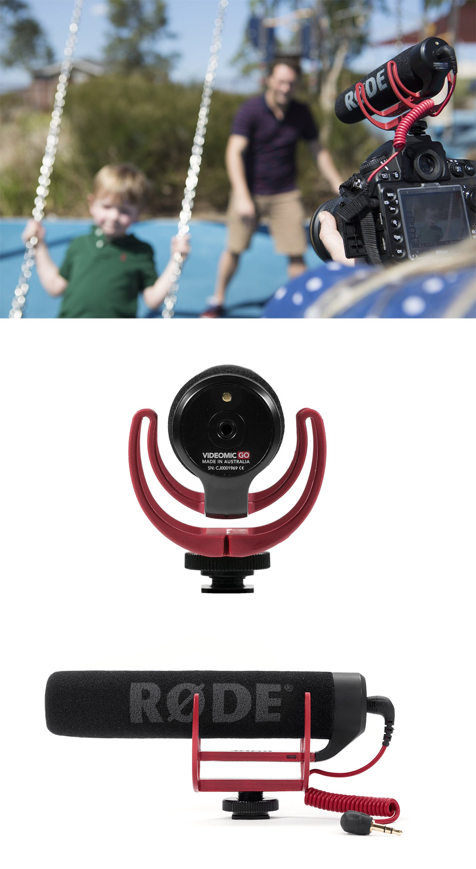 Buy Rode VideoMic GO Lightweight OnCamera Microphone [RODEVIDEOMICGO