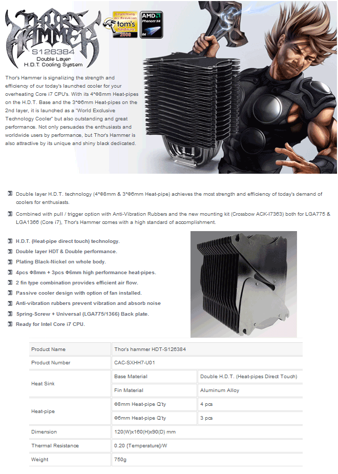 Buy Xigmatek Thors Hammer S126384 Cooler [21XTTHORR2] PC Case Gear Australia