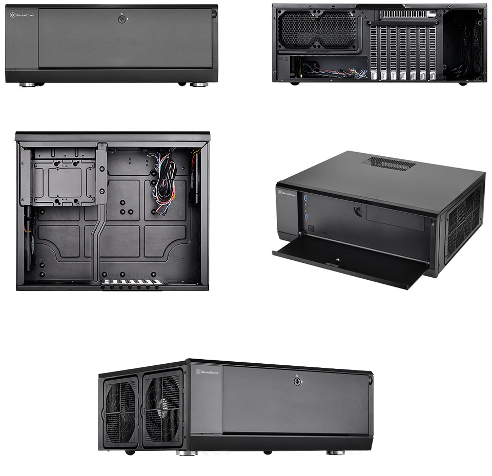 Buy SilverStone Grandia GD10 Desktop Case [SST-GD10B] | PC Case Gear