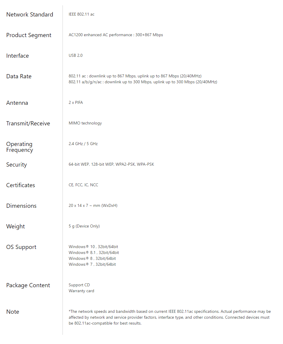 Buy ASUS USB-AC53 Dual-Band AC1200 Nano USB Wi-Fi Adapter [USB-AC53