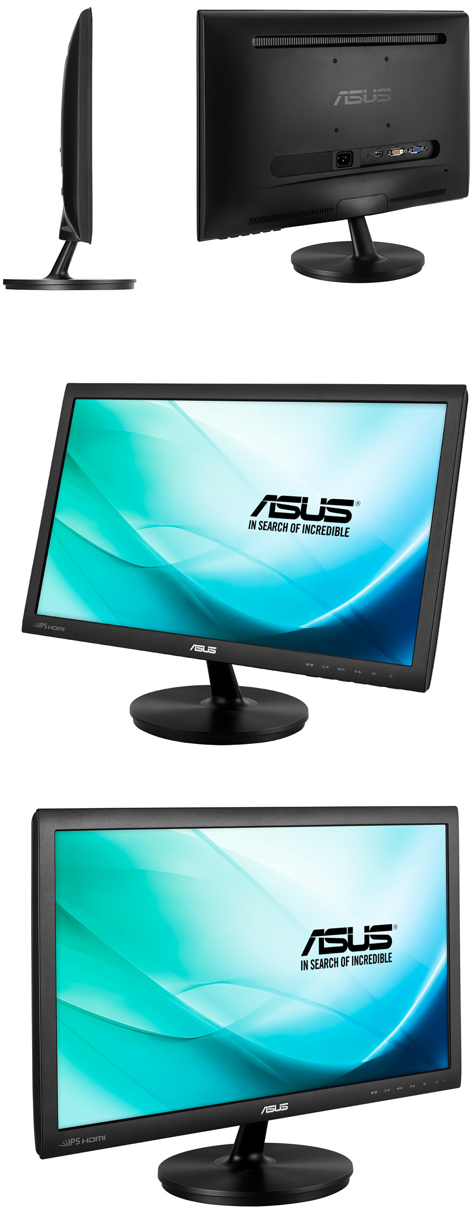 Buy ASUS VS239HV 23in Widescreen IPS LED Monitor [VS239HV] | PC Case