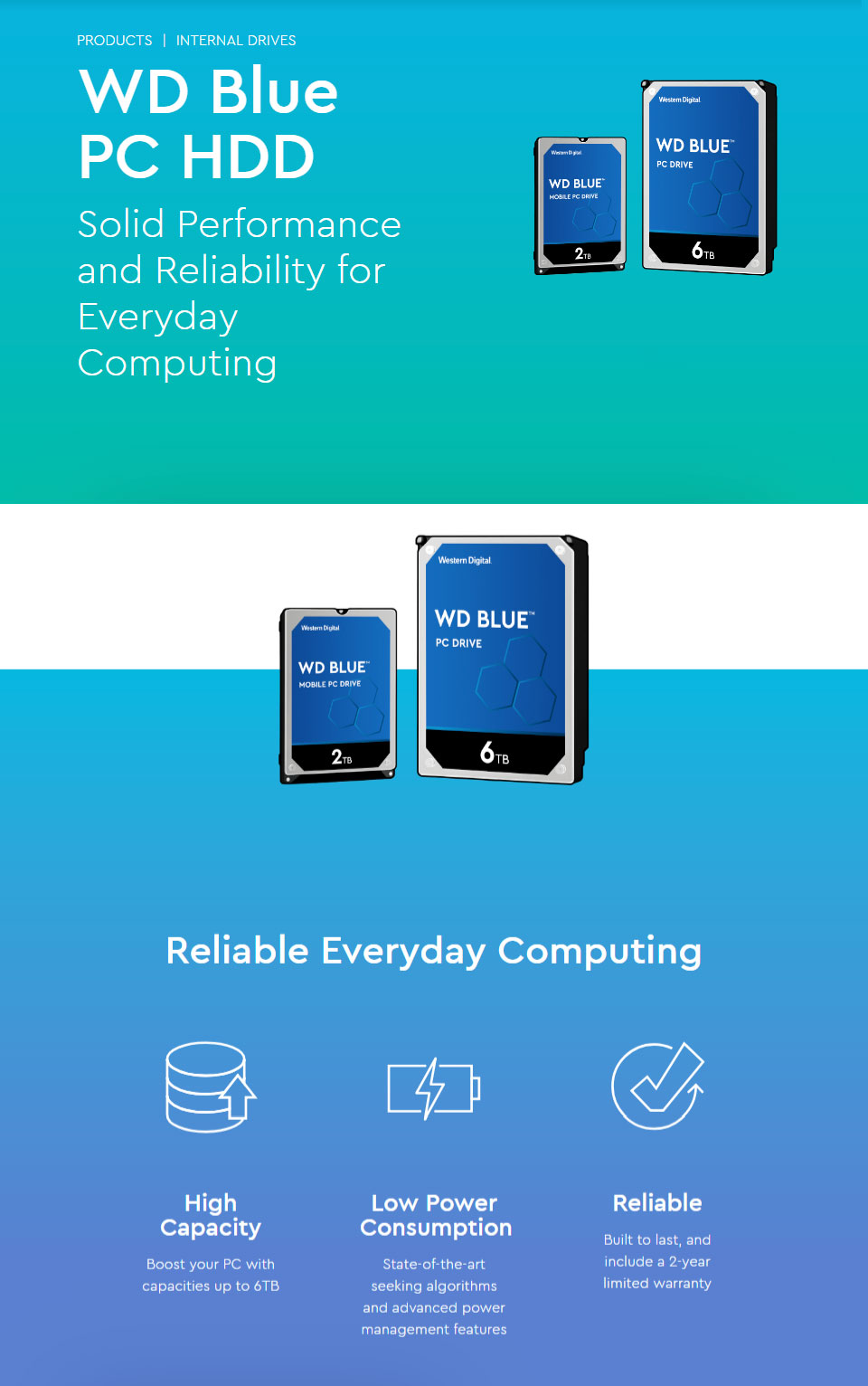 Buy Western Digital WD Blue 6TB WD60EZAZ 3.5in Hard Drive [WD60EZAZ