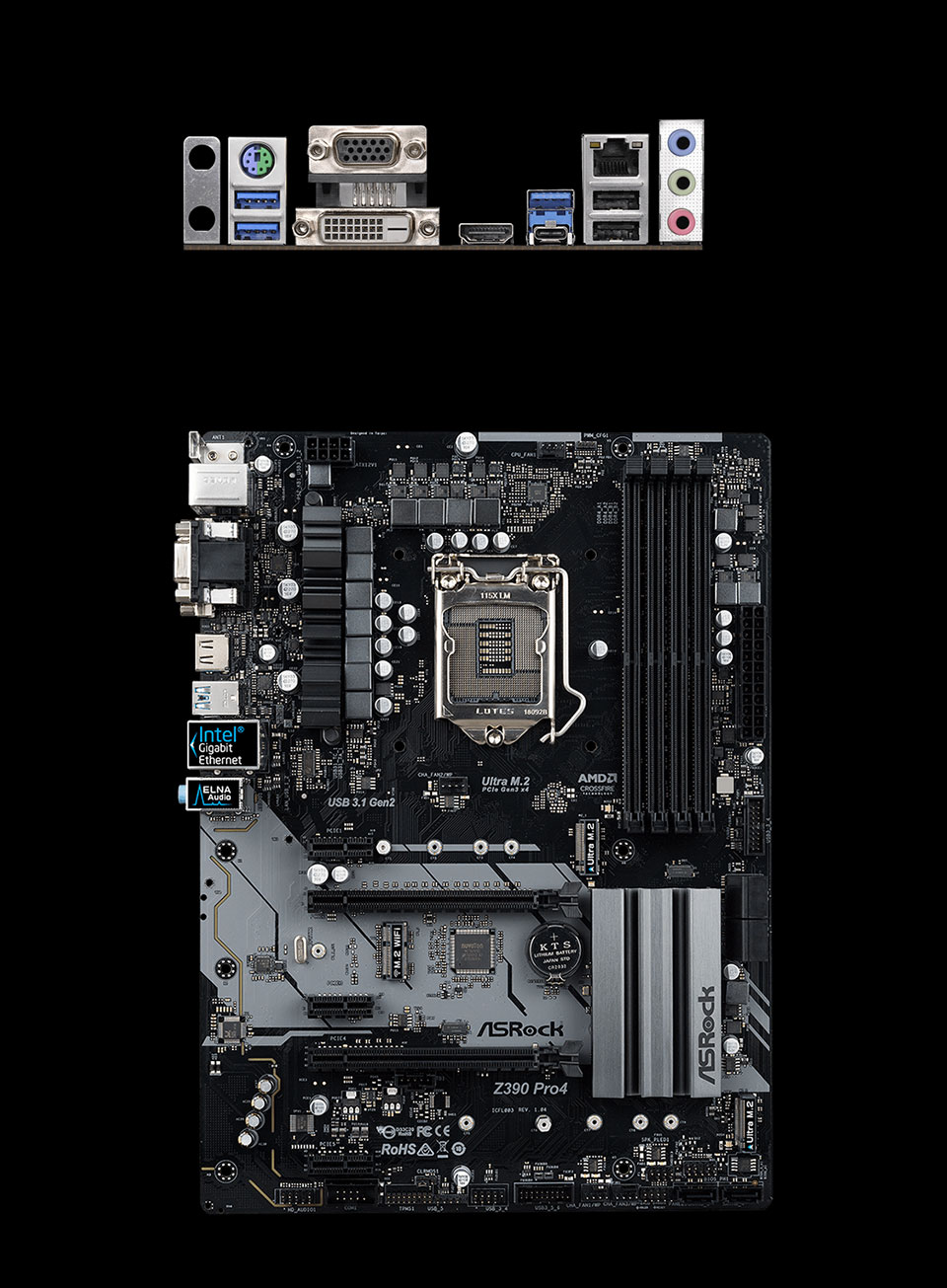 Buy ASRock Z390 Pro4 Motherboard [Z390PRO4] PC Case Gear Australia