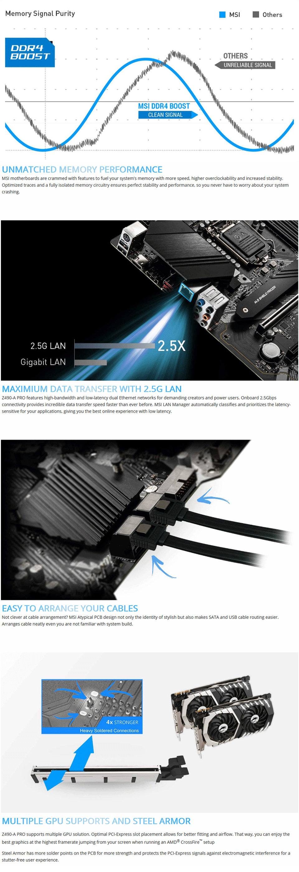 Buy MSI Z490-A Pro Motherboard [Z490-A-PRO] | PC Case Gear Australia