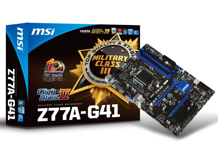 Buy MSI Z77AG41 Motherboard [Z77AG41] PC Case Gear Australia