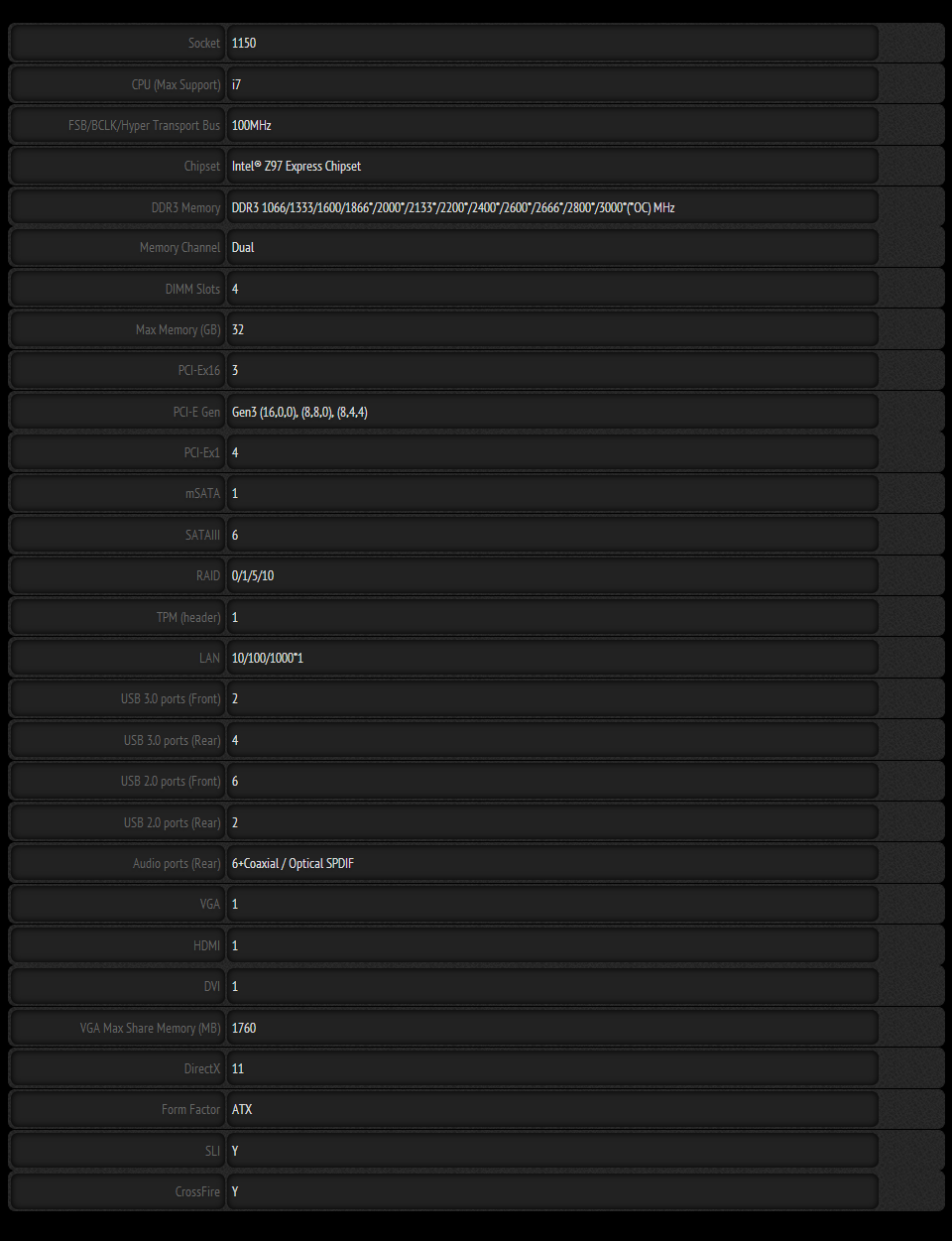 Buy MSI Z97 G45 Gaming Motherboard [Z97-G45-GAMING] | PC Case Gear