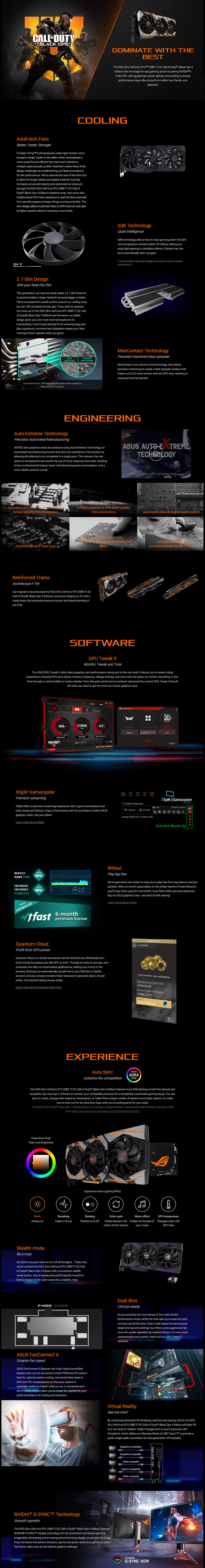 Buy ASUS ROG Strix GeForce RTX 2080 Ti Black Ops 4 Edition 11GB [ROGSTRIXRTX2080TICODBO4