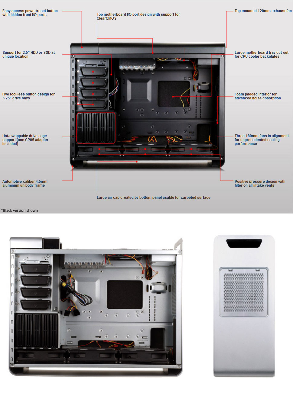 Buy Silverstone Fortress FT02S Silver USB 3.0 [FT02S-USB3] | PC Case