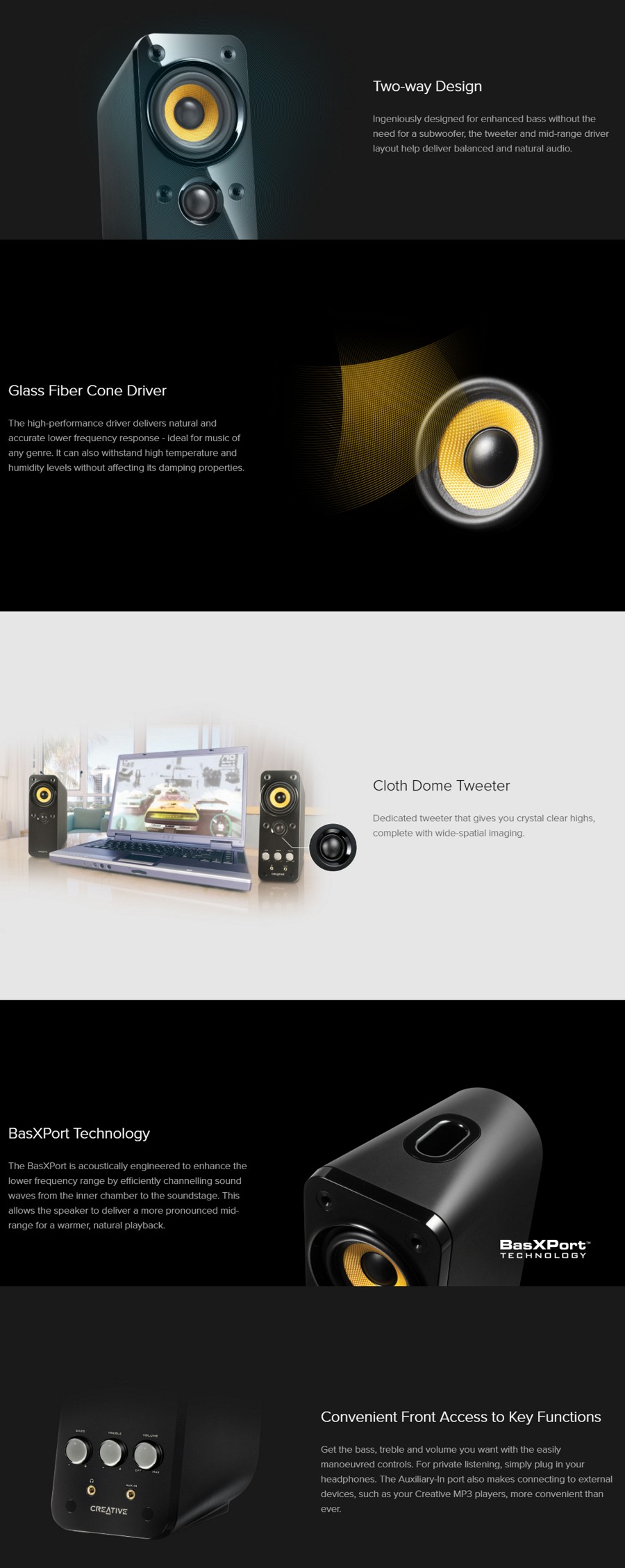 Buy Creative GigaWorks T20 Series II Speakers [51MF1610AA009] | PC Case