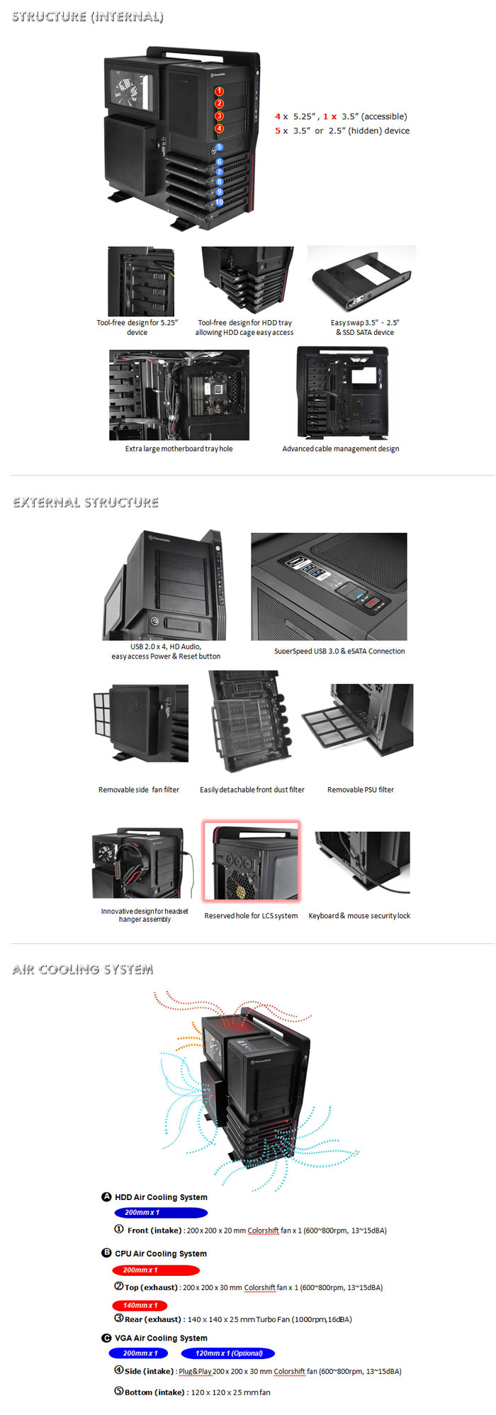 Buy Thermaltake Level 10 GT Case [VN10001W2N] PC Case Gear Australia