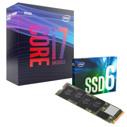 Intel Core i7 9700K CPU 1TB SSD Bundle PC Case Gear