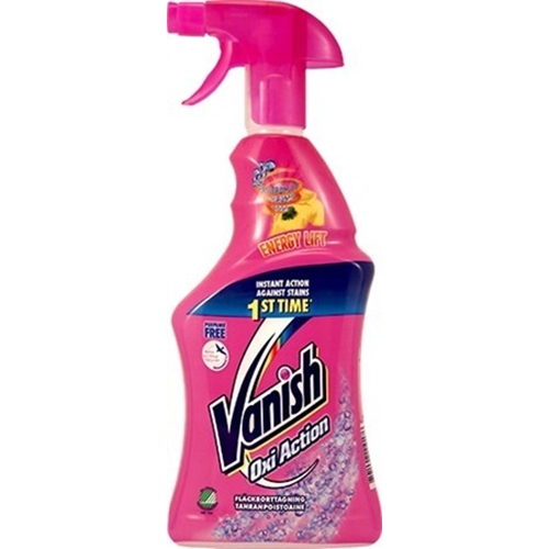 Tahranpoistoaine Vanish – 750ml Oxi Action Pink spray – 6 kpl