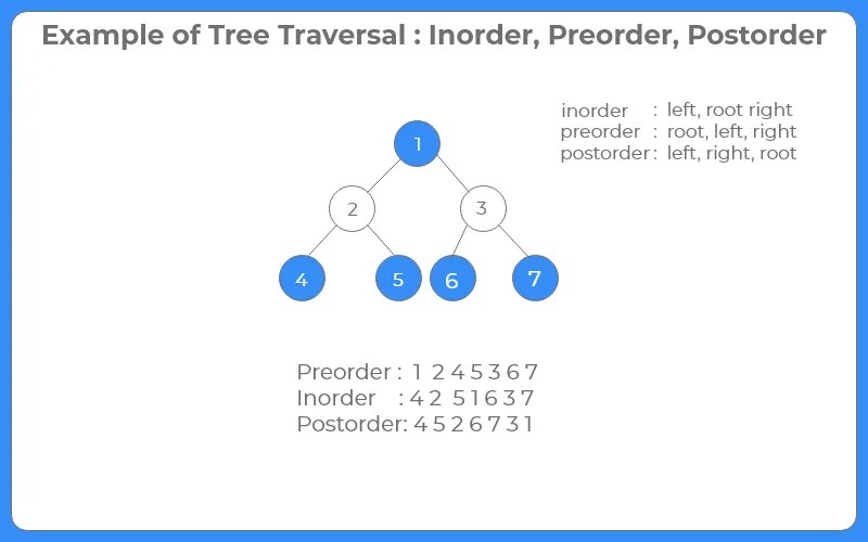 Tree Traversal Inorder Preorder Postorder in Java Prepinsta