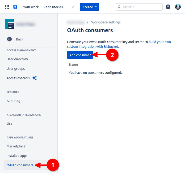Bitbucket Create OAuth Client Credentials Programster's Blog