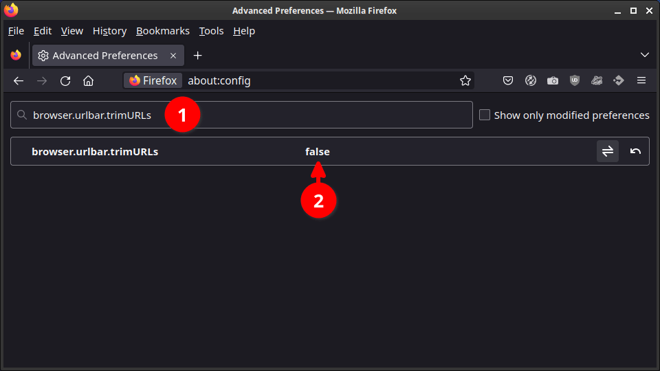 Firefox Configure To Show Full URL Programster's Blog