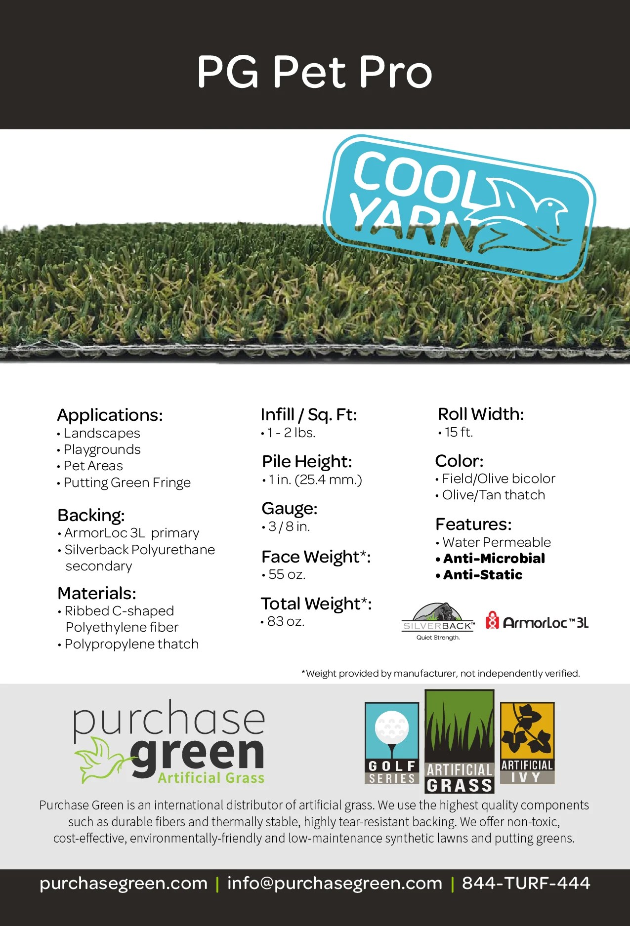 Pet Pro Synthetic Turf Purchase Green Artificial Grass