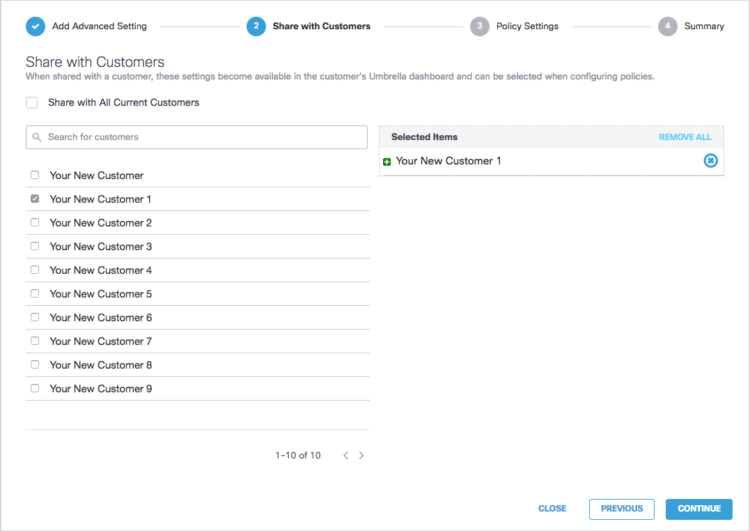 Configure Advanced Settings