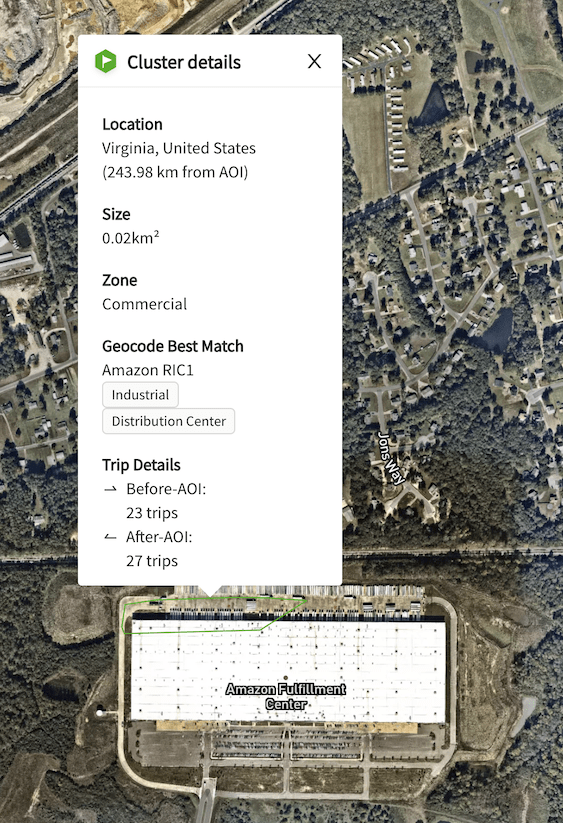 Traceability geocoding UI