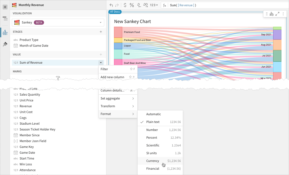Build a Sankey diagram
