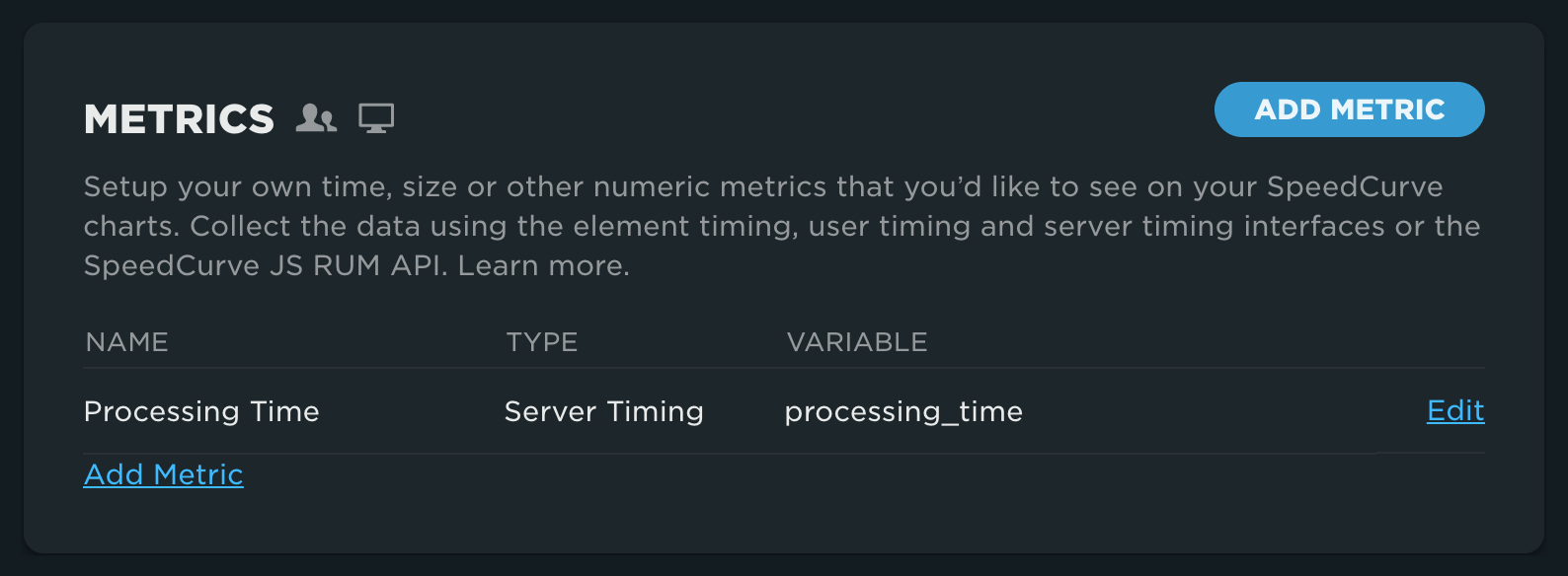 Using ServerTiming headers