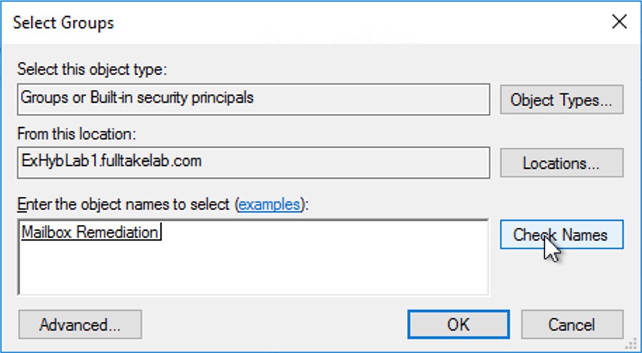 Onpremise Exchange for Mailbox Auto Remediation and Search & Remediate