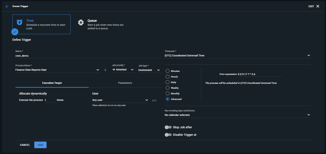 Using Cron Expressions