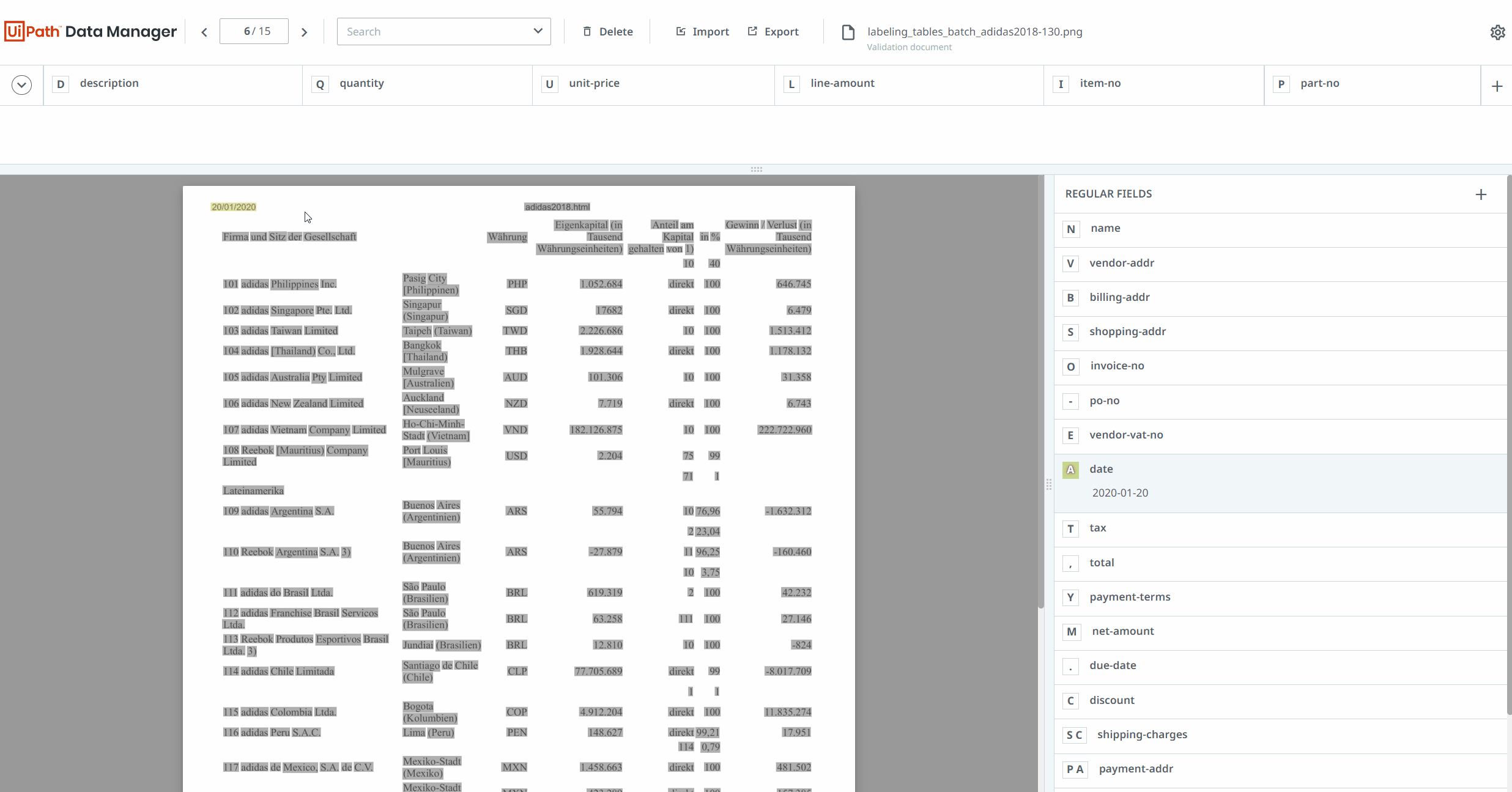Etiquetar documentos