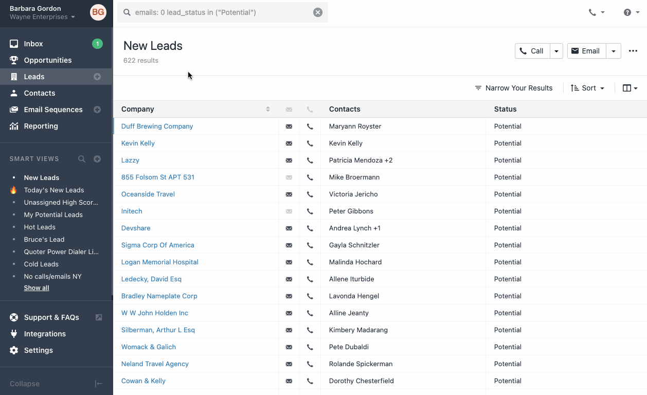 Search and Smart Views