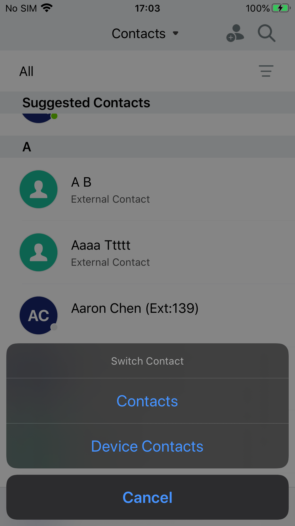 Sync Device Contacts