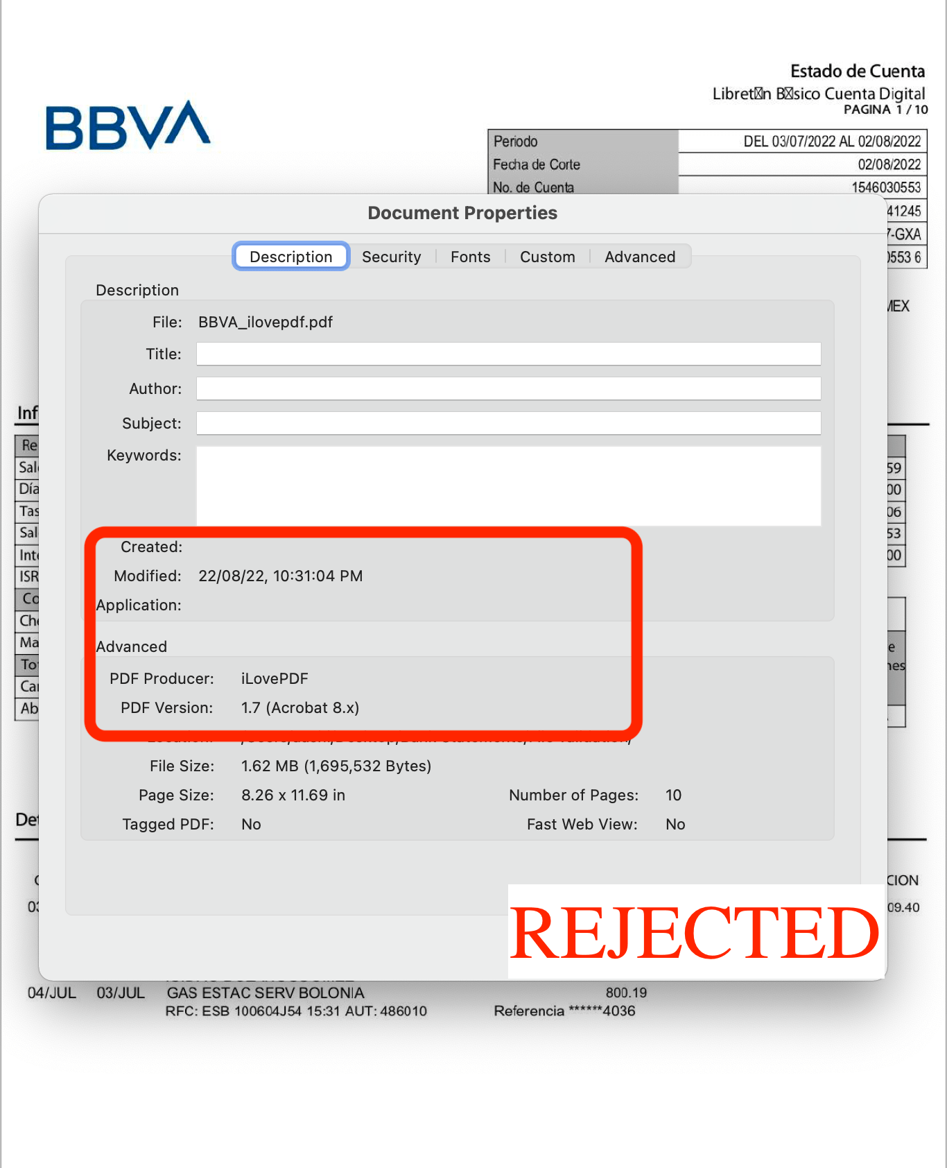 Bank Statement Alteration Detection