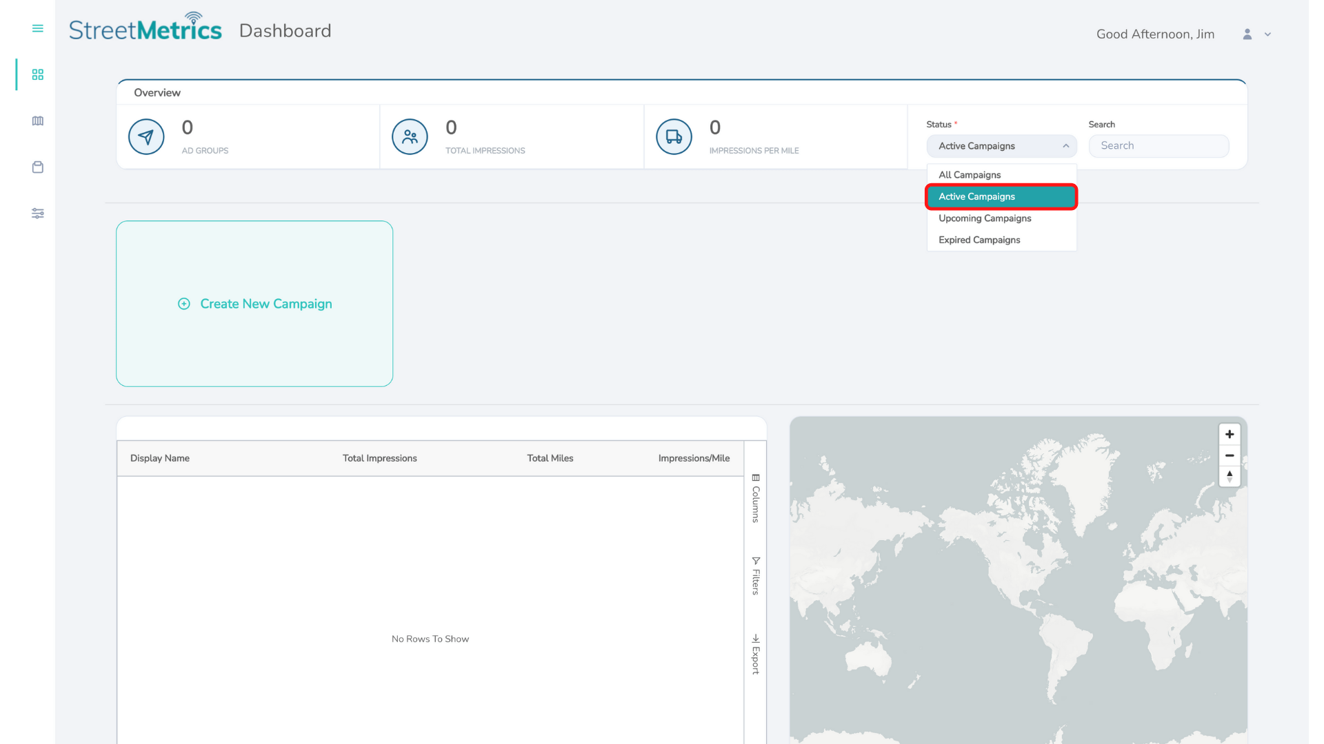 What does 'Active' mean?